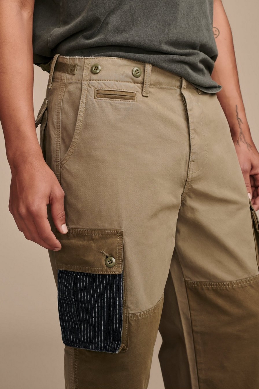 lucky legend mixed media cargo pants